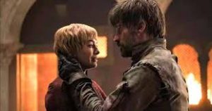 Unanticipated end of the major villain, Cersei Lannister, in The Game Of Throne.