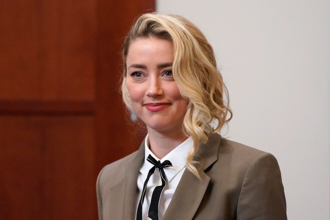 Amber Heard during the trial held at Virginia 
