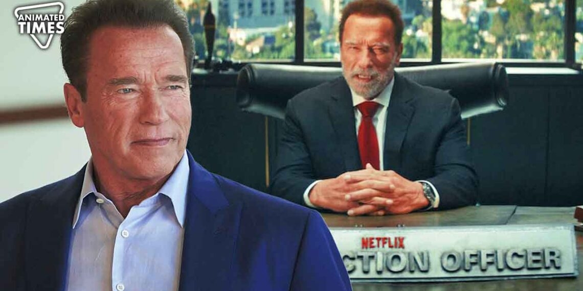 Arnold Schwarzenegger is Now a Netflix Employee, Arrives in a Tank at Netflix Office 