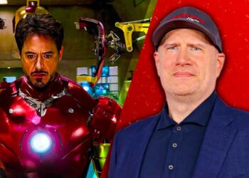 kevin fiege and robert downey jr as iron man