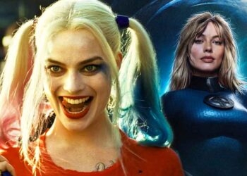 margot robbie as harley quinn and sue storm