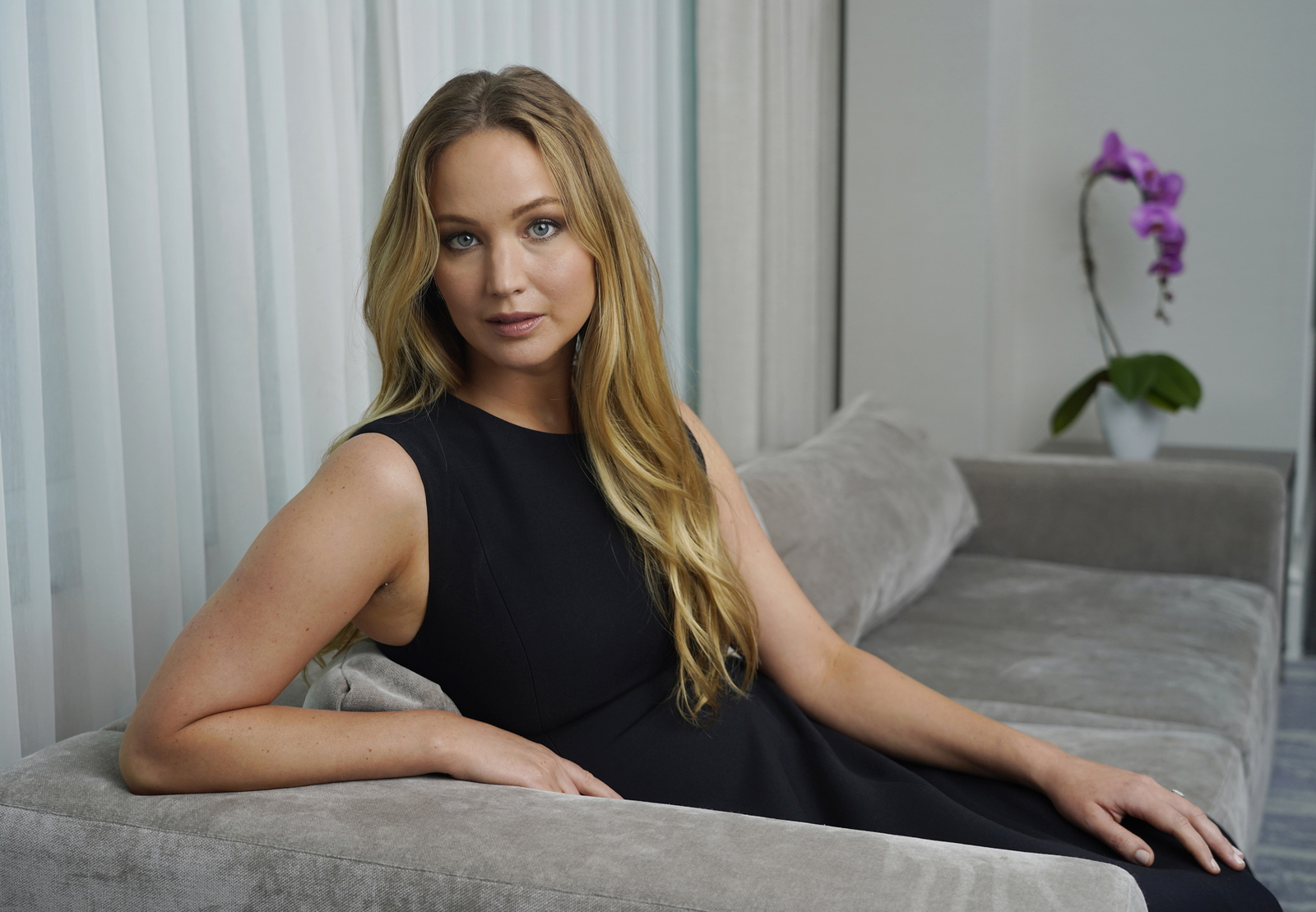 Jennifer Lawrence for a portrait during the 2022 Toronto International Film Festival for "Causeway".(AP Photo/Chris Pizzello)