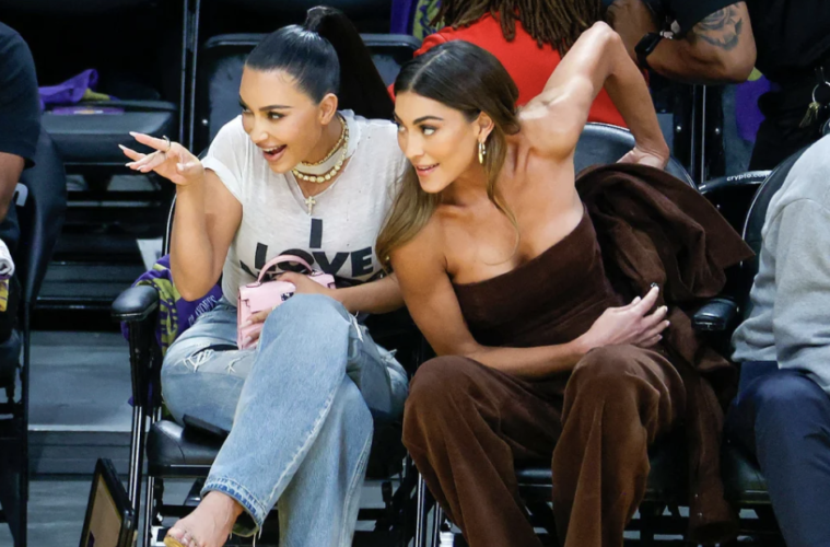 Kim Kardashian at the Lakers Game 