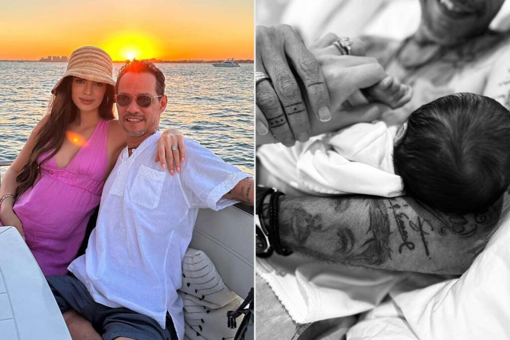 Marc Anthony Welcomes First Baby With 24 Years Old Nadia Ferreira as ...
