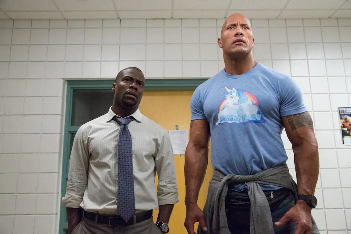 Dwayne Johnson and Kevin Hart in Centrall Intelligence.