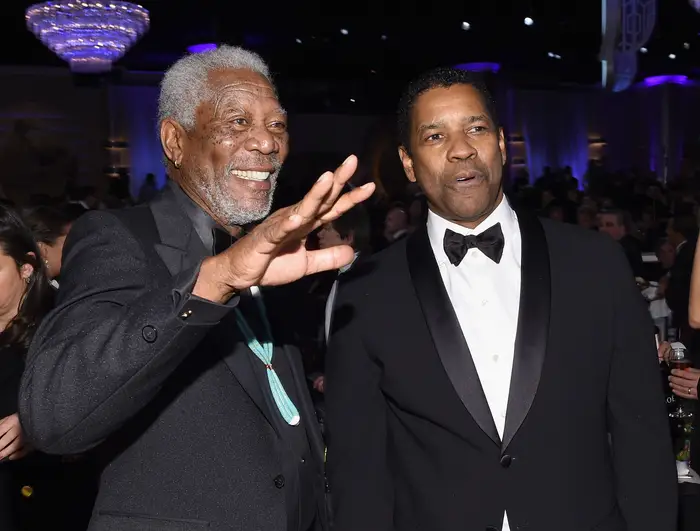 Morgan Freeman and Denzel Washington