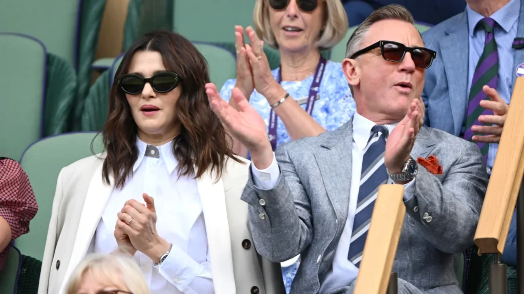 Daniel Craig and Rachel Weisz spotted attending Wimbledon finals