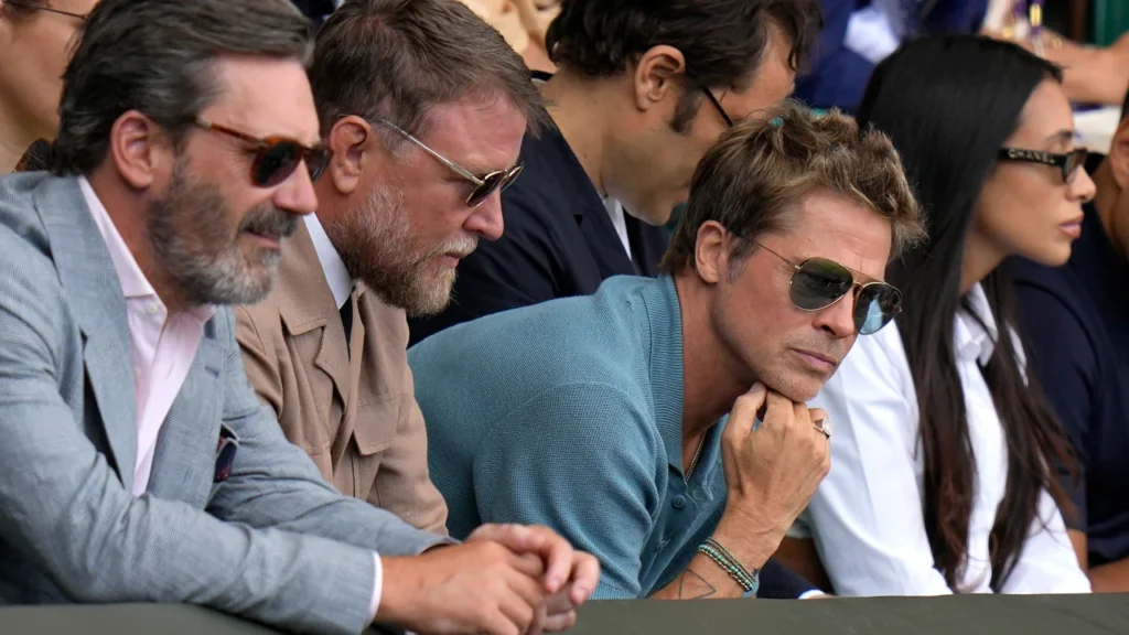 Brad Pitt spotted with Guy Richie in Wimbledon