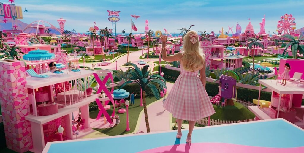 Picture Margot Robbie in the new Barbie Land