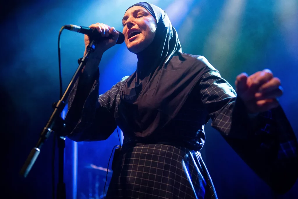 Picture of Sinead O'Connor performing at Shepherd's Bush Empire in London