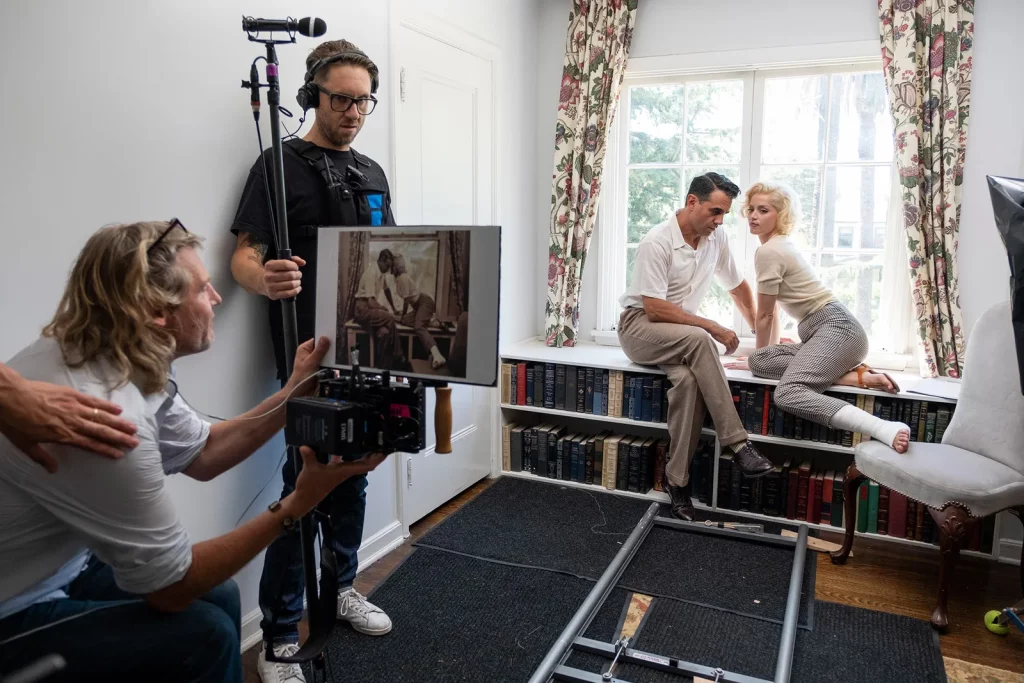 Picture of Behind the Scene Shooting of Blonde Movie by Netflix