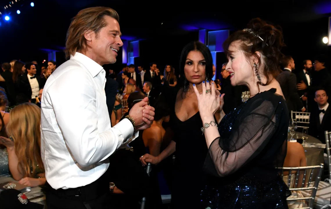 Brad Pitt and Helena Bonham Carter at the SAG Awards 2020