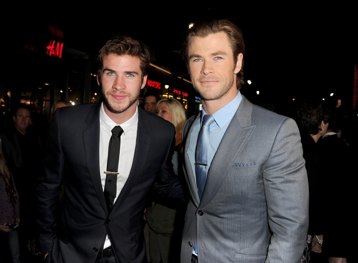 Liam and Chris Hemsworth.