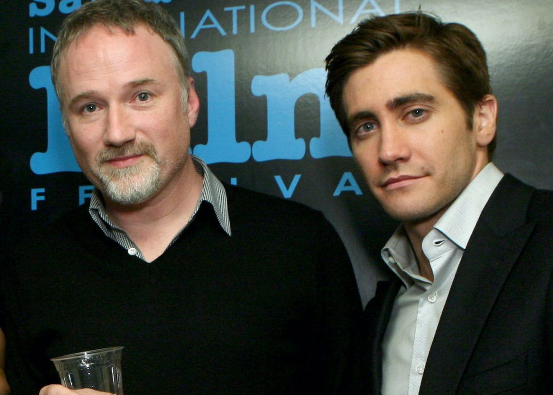 David Fincher, Jake Gyllenhaal backstage during A Celebration of David Fincher during day 9 of the Santa Barbara International Film Festival 