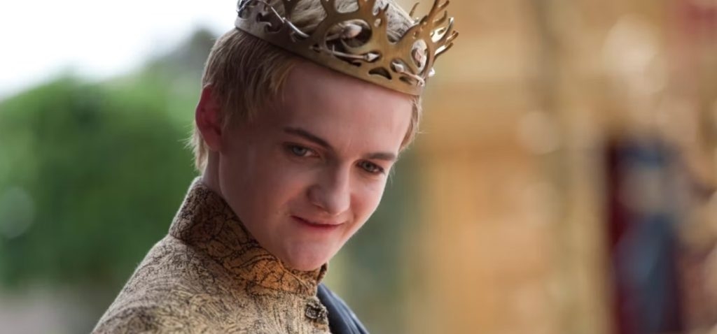 Snapshot from Game of Thrones showing Jack Gleeson
