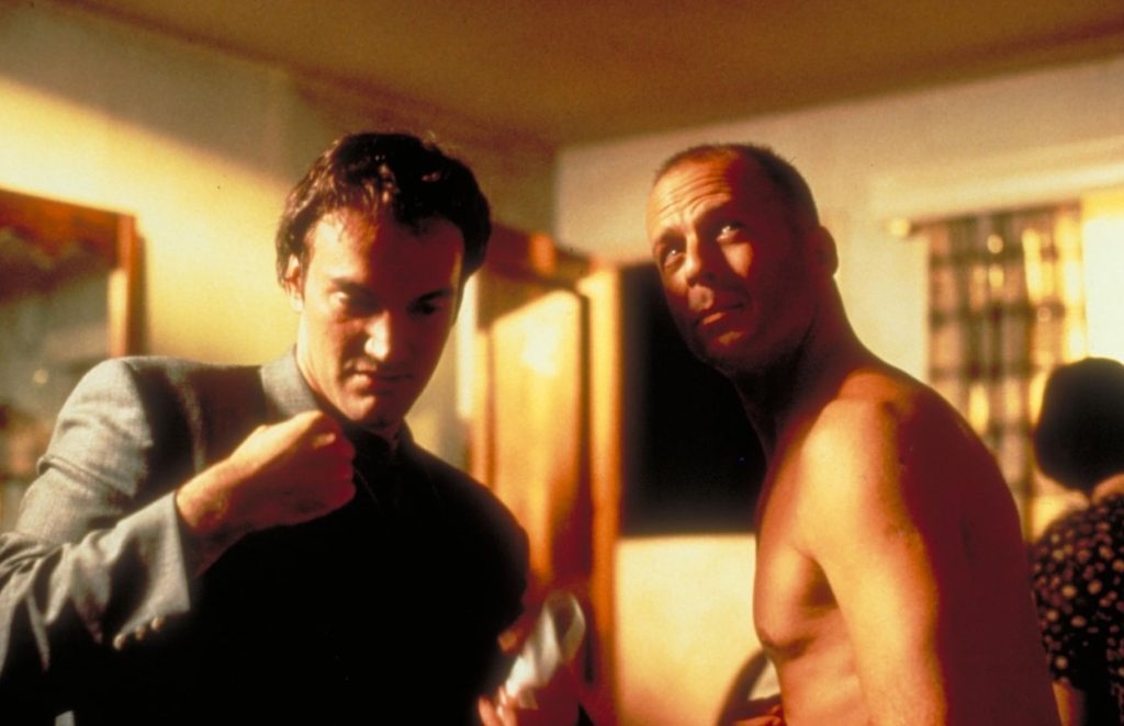 Picture Bruce Wills and Quentin Tarantino together from Pulp Fiction