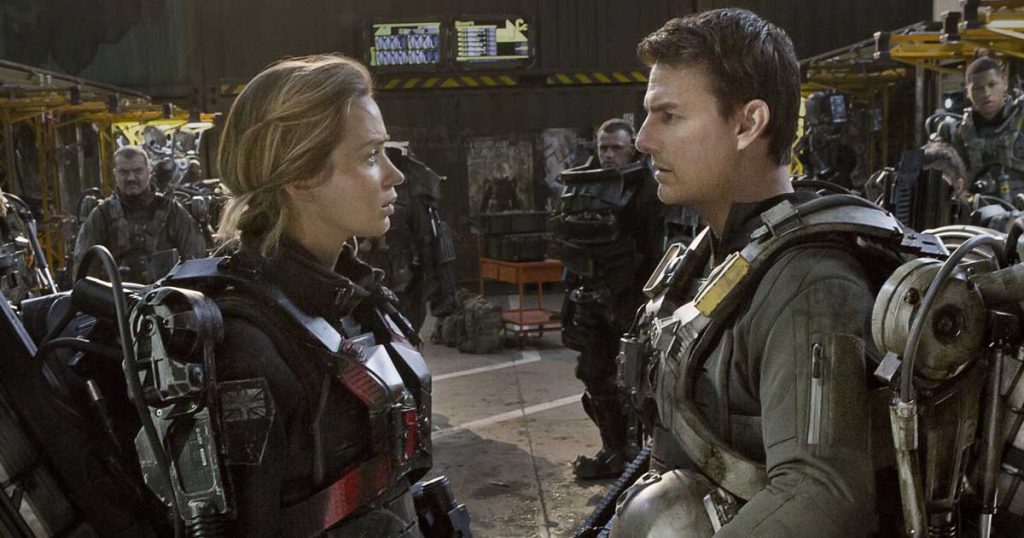 Emily Blunt and Tom Cruise in Edge of Tomorrow