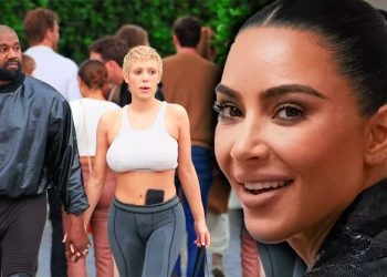 Kim Kardashian Laughing in the Corner as Her Replacement and Kanye West's New Wife Bianca Censori Embroiled in 2020 Presidential Campaign Scandal