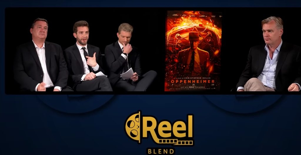 Snapshot from Reelblend Podcast featuring Christopher Nolan