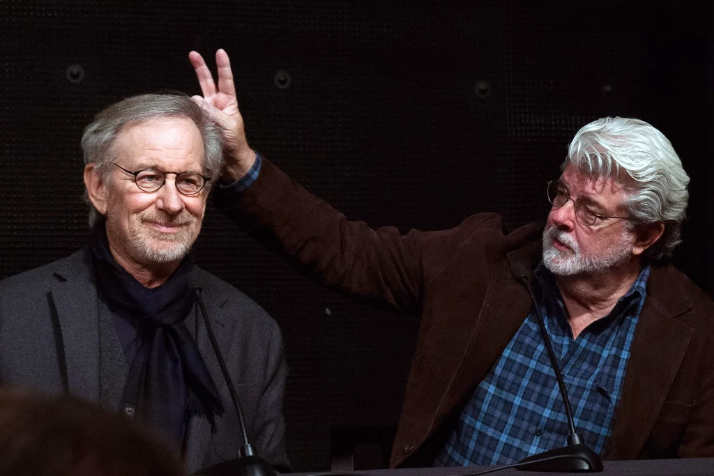 good friends Steven Spielberg and George Lucas