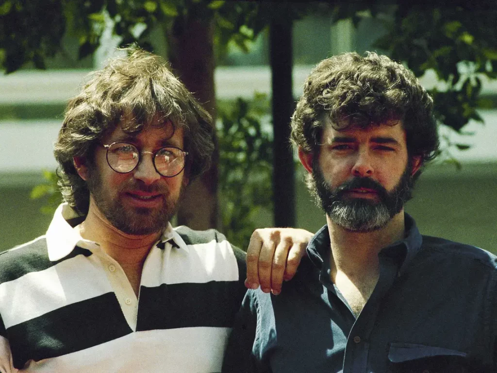 Steven Spielberg and George Lucas in their early age 