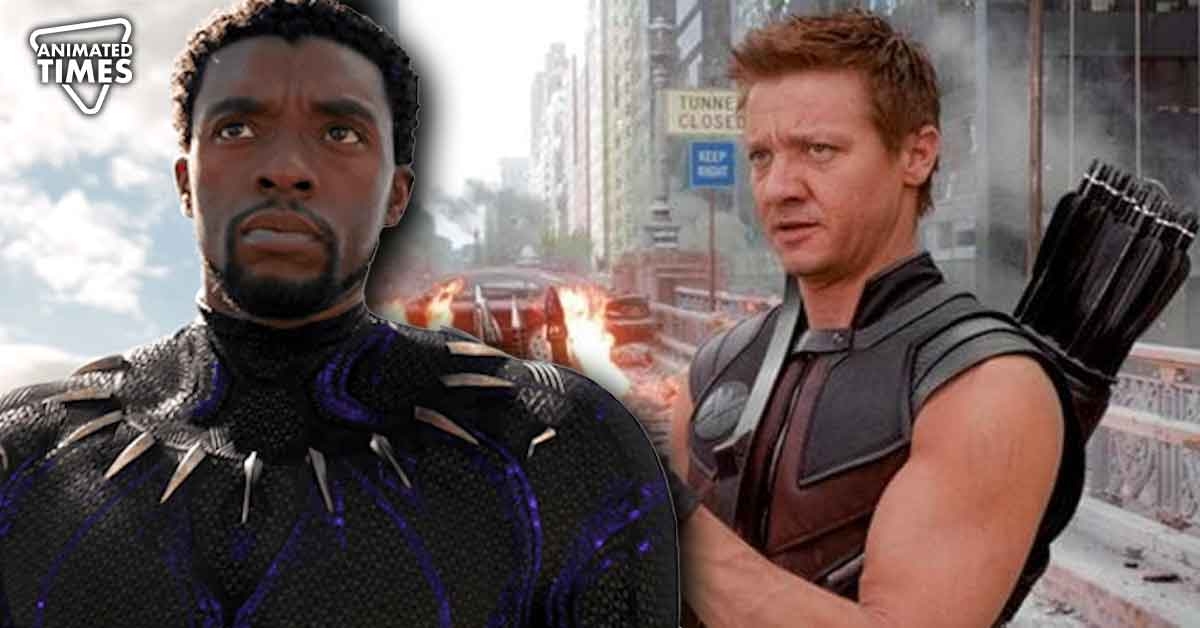“That’s a problem”: Hawkeye Actor Jeremy Renner Called Chadwick Boseman’s Suit Ridiculous, Claimed It Was “Terrible”