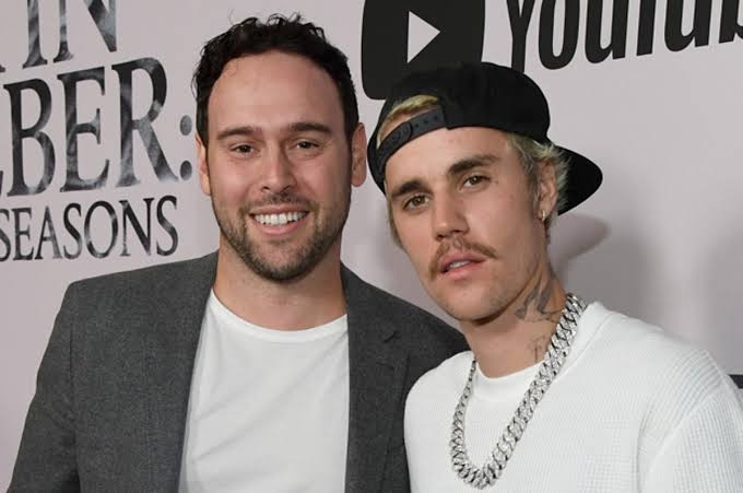 Justin Beiber and Scooter Braun 