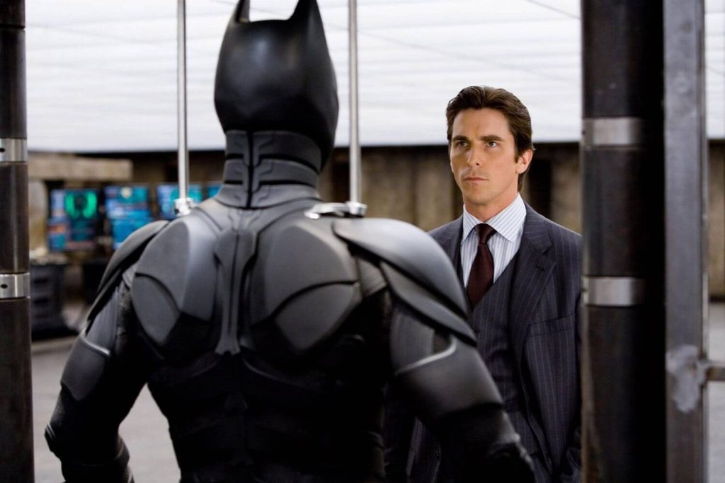 Christopher Bale in Batman Begins