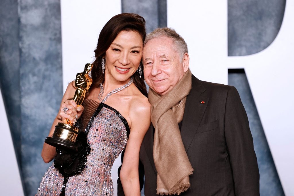 Michelle Yeoh with her husband 