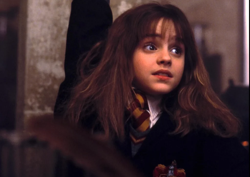 Emma Watson as Hermione Granger in Harry Potter and the Philosopher’s Stone