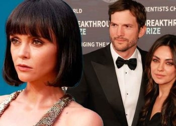 Wednesday Star Christina Ricci Seemingly Unhappy With Ashton Kutcher and Mila Kunis