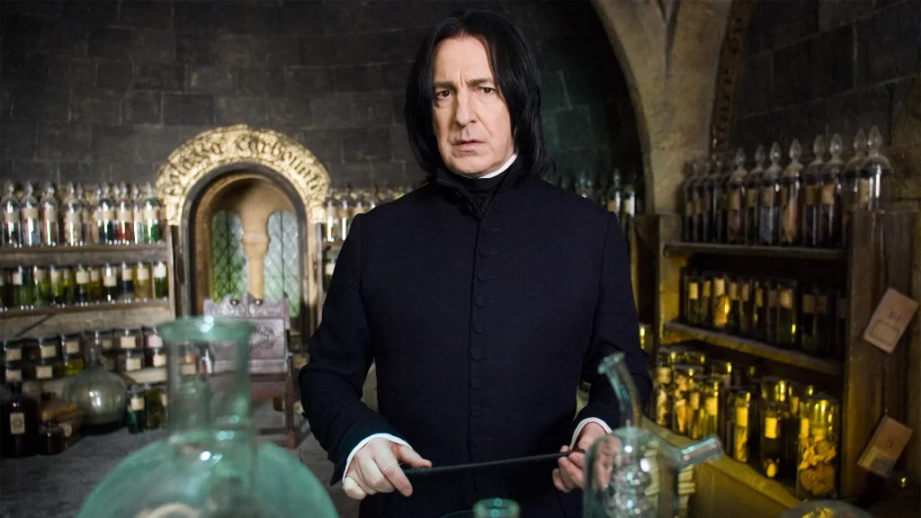 Alan Rickman as Severus Snape