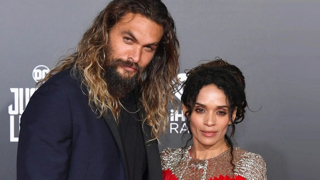 Jason Momoa with his wife 