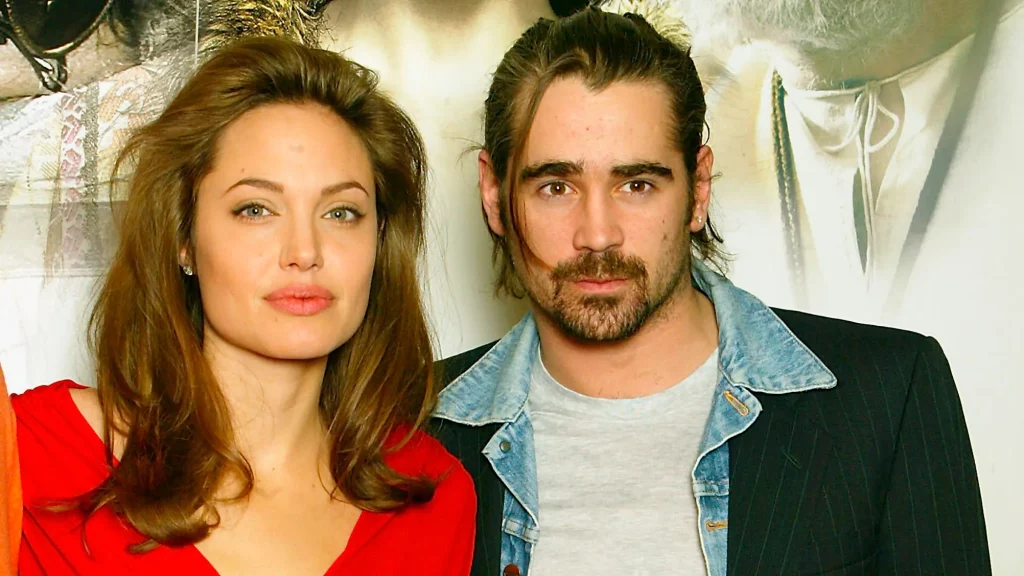 Angelina Jolie and Colin Farrell co-stars in Alexander 