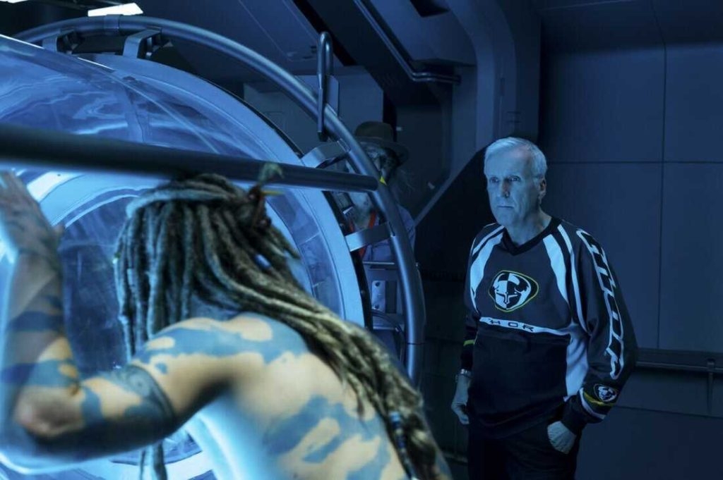 James Cameron on the Set of Avatar 2