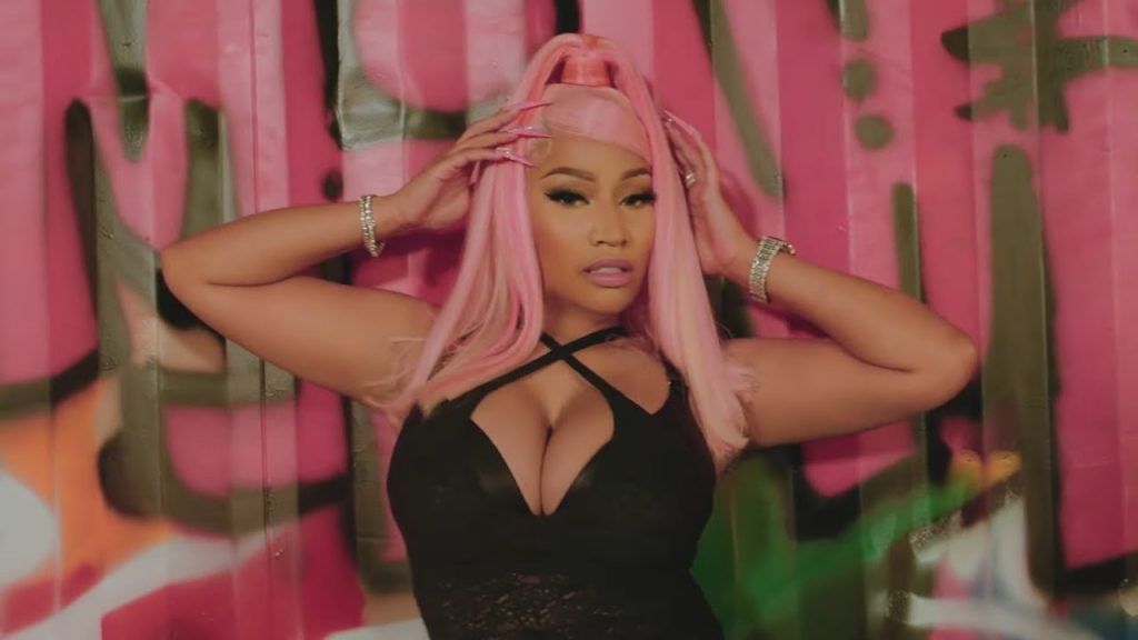 Nicki Minaj in her music video