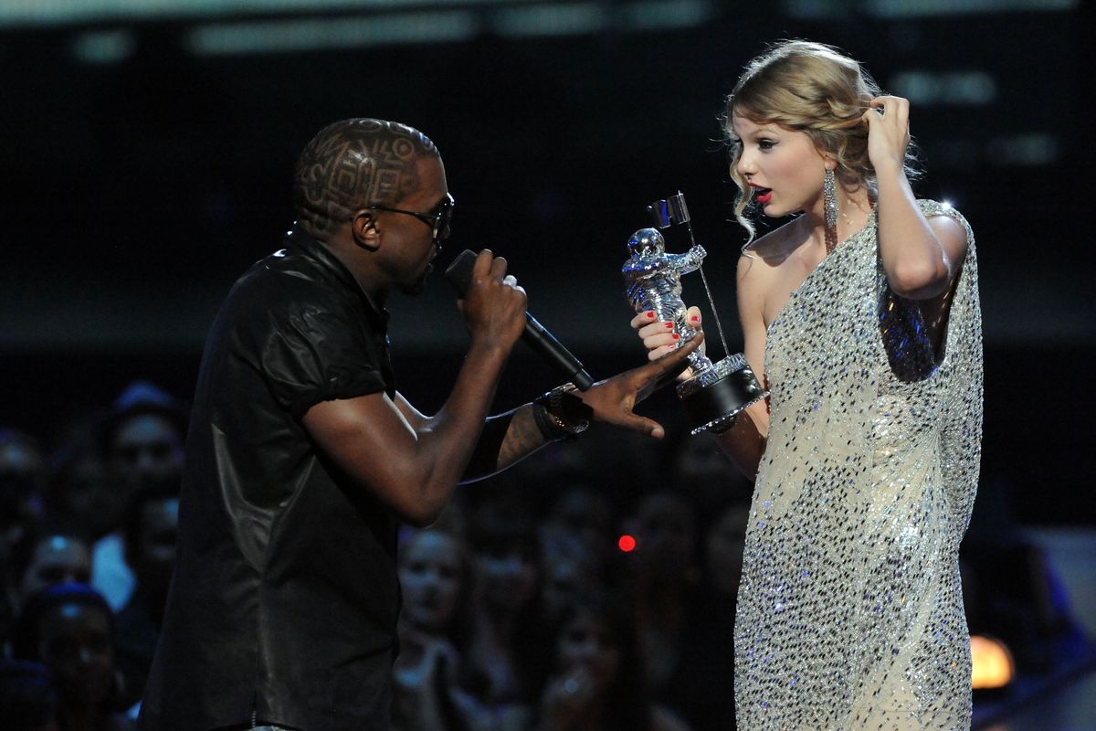 Kanye West and Taylor Swift 