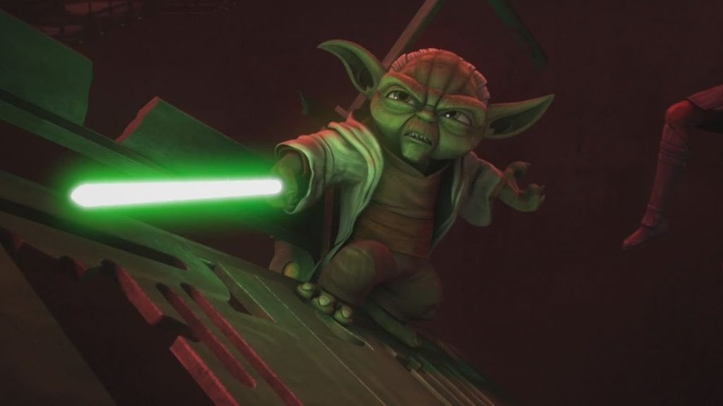 Yoda, a Jedi master in the Star Wars universe