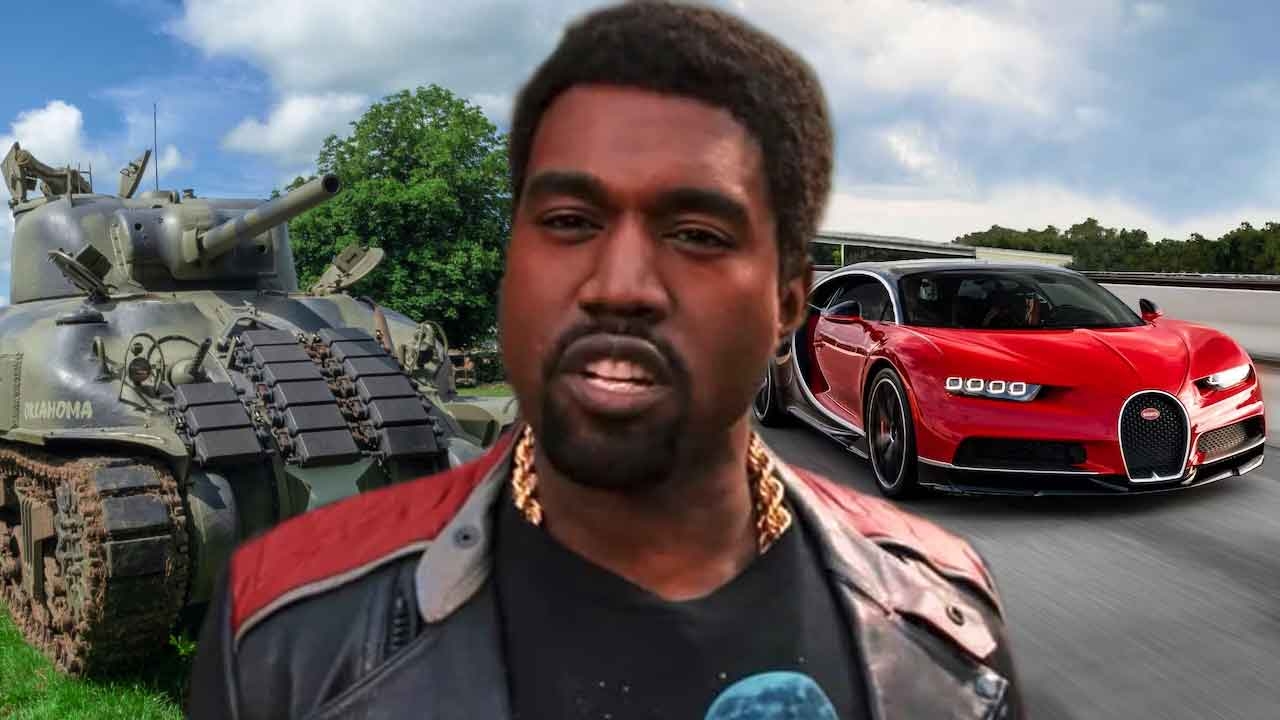 Kanye West’s Car Collection Has Tanks, Armored Monsters and a 1000 Horsepower Bugatti That’d Make Andrew Tate Sweat