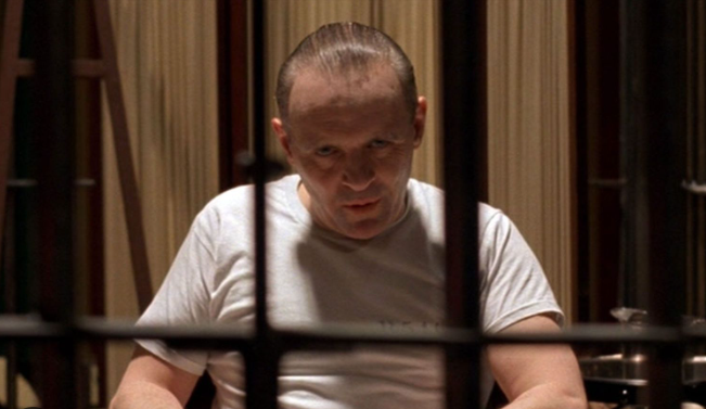 Anthony Hopkins as Dr. Hannibal Lecter (Source: Entertainment Weekly)