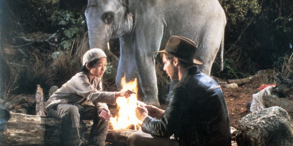 Elephant ate dress on Indiana Jones set