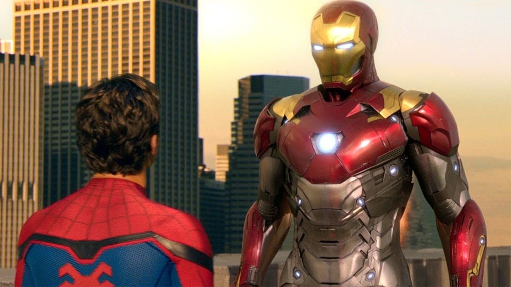 Marvel superhero Iron Man and Spider Man