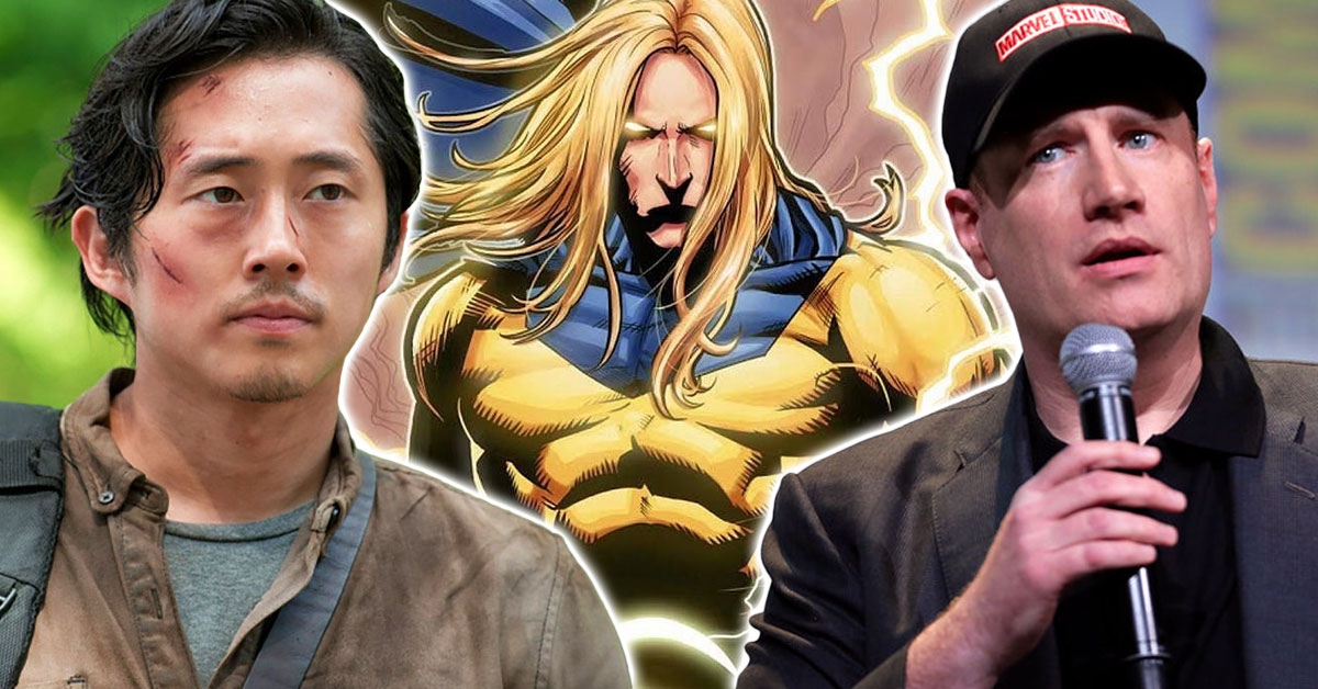 Steven Yeun and Kevin Feige’s Awkward Reunion Days After Actor Backing Out as Sentry Draws Comical Crowd Reactions