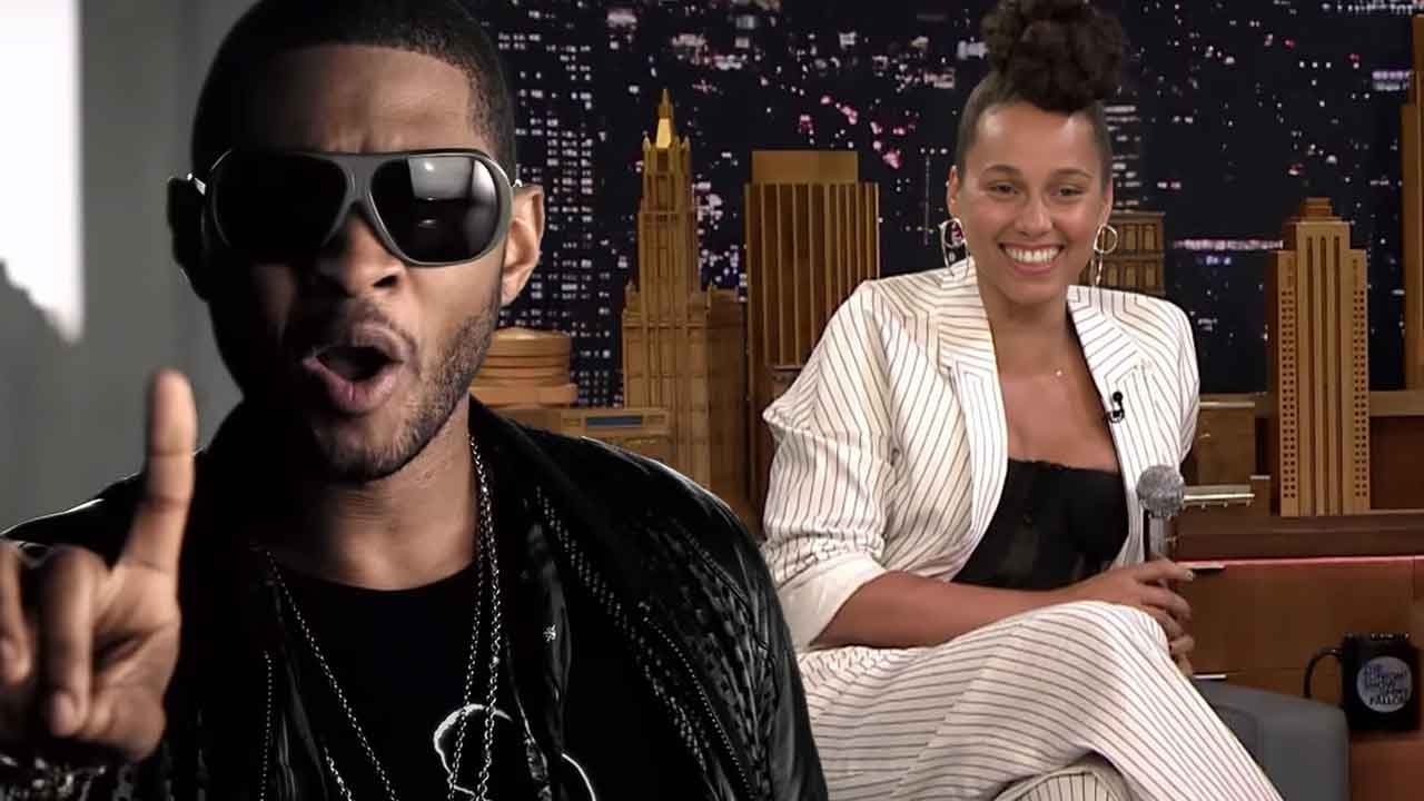 “Usher was really getting freaky with Alica”: Fans Call Out Usher For Hugging Alicia Keys During Her Super Bowl Half Time Show