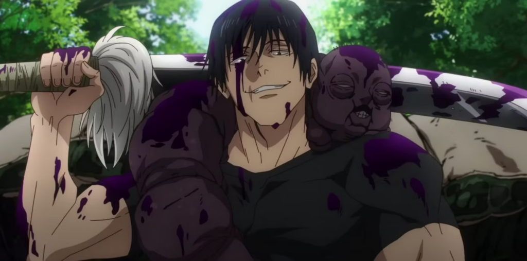 Toji Fushiguro holds his split soul katana