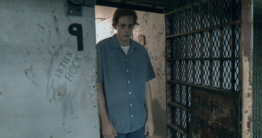 Bill Skarsgård in a still from Castle Rock