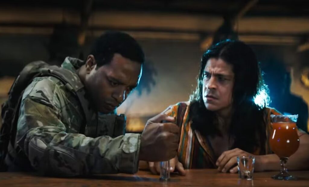 Chiwetel Eijofor (left) in Venom 3 | Credits: Sony Pictures 