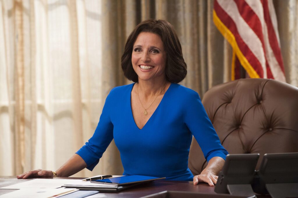 Julia-Louis Dreyfus as Selina Meyer in Veep