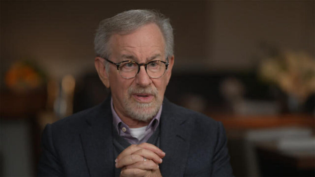 Steven Spielberg in an interview with CBS Sunday Morning (Credits: CBS)