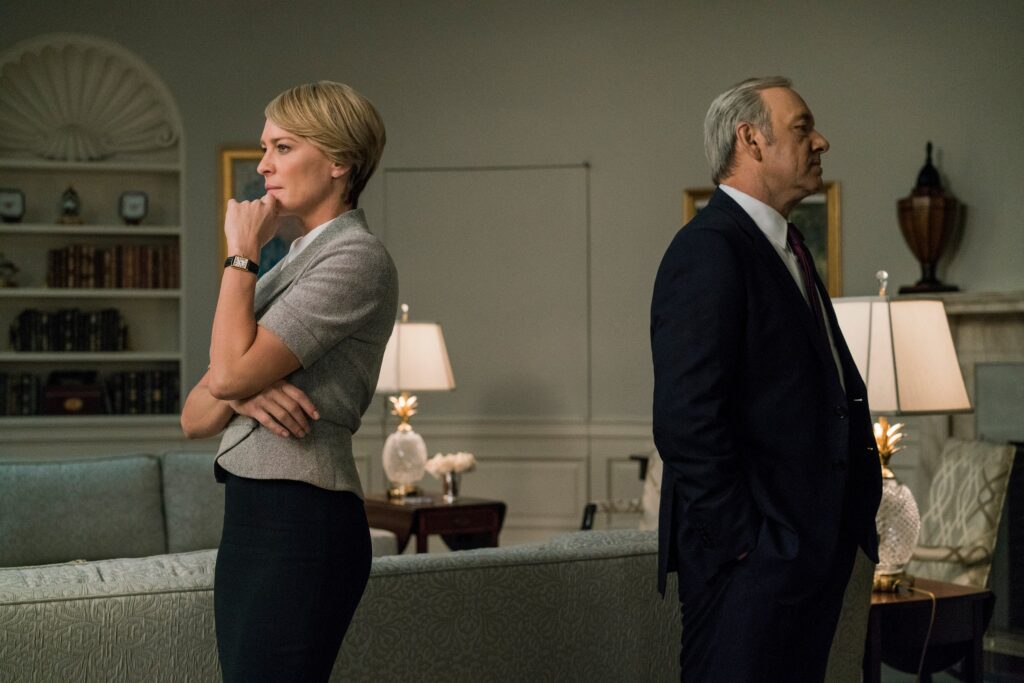 Kevin Spacey and Robin Wright in House of Cards | Credits: Netflix 